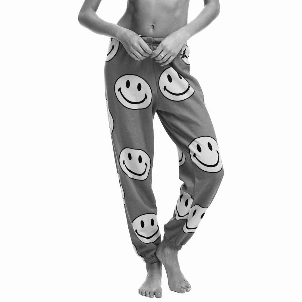 Aviator Nation SMILEY SWEATPANTS, Size Small